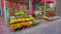 Flower shop on the streets of Vinnitsa.