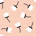 Flower simple seamless pattern graphic design