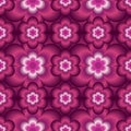 Flower six silk pink seamless pattern