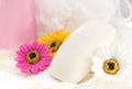 Flower soap and SPA accessories Royalty Free Stock Photo