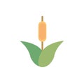 Flower spike foliage natural floral botanical icon