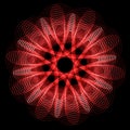 Flower spirograph pendulum photo