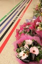 Flower stand at Victoria station Royalty Free Stock Photo