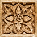 Flower - stone carving Royalty Free Stock Photo