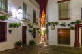 Flower street Calleja de las Flores Cordoba, Spain