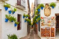 Flower street Calleja de las Flores Cordoba, Spain