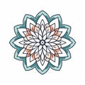 Geometric Mandala Handmade Drawing Vector Design