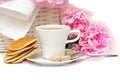 Flower, tea, brown sugar, pancake Royalty Free Stock Photo