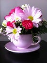 flower teacup Royalty Free Stock Photo