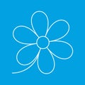 Flower thin line icon