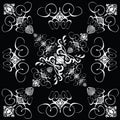 Flower tile gothic 4 Royalty Free Stock Photo