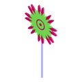 Flower vane icon isometric vector. Wind air Royalty Free Stock Photo