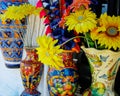 Flower and Vases in Puerto Vallarta Mexico Vendor Stall