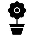 Flower Vector Icon which can easily modified or edit Royalty Free Stock Photo