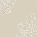 Flower vector ornament corner