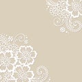 Flower vector ornament corner