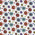 Flower vector pattern Royalty Free Stock Photo