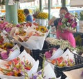 Flower Vendor at Seattle Pike Place Market Washington