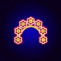 Flower Wreath Neon Sign