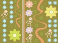 Flowerbird pattern Royalty Free Stock Photo