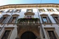 Flowered balcony of Verona Italy Royalty Free Stock Photo