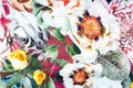 Flowered fabric background Royalty Free Stock Photo
