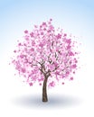 Flowering cherry tree