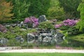 Flowering Japanese garden