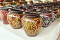 Flowerpot made from baked clay in Thailand, Thai handmade