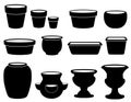 Flowerpots and Pottery Royalty Free Stock Photo
