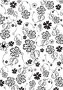 Flowers abstract pattern Royalty Free Stock Photo