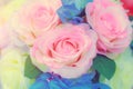 Flowers arrangements spring roses celebration bouquet pastel