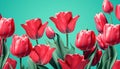 Flowers background beauty tulip nature red Royalty Free Stock Photo