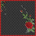 Silk scarf design, fashion textile.Red rose pattern. Royalty Free Stock Photo