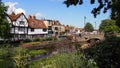 The river Stour in the centre of Canterbury, England Royalty Free Stock Photo