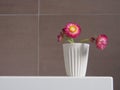 Flowers in bathroom