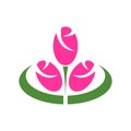 Flowers beauty concept logo icon