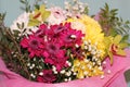 Flowers bouquet arrange for decoration in home Royalty Free Stock Photo