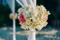 Flowers bouquet arrange for wedding decoration Royalty Free Stock Photo