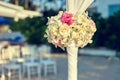 Flowers bouquet arrange for wedding decoration Royalty Free Stock Photo