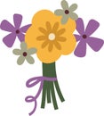 Flowers Bouquet Icon Royalty Free Stock Photo