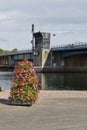 Flowers at the Bridge Royalty Free Stock Photo
