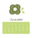 flowers calender june 2021