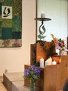 Altar decoration, Unitarian Universalist fellowship, Oregon
