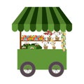 Flowers cart icon Royalty Free Stock Photo