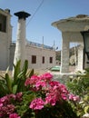 Flowers and chimney