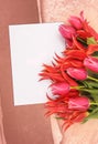 Flowers with congratulatory blank