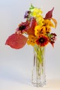 Flowers in Crystal Vase