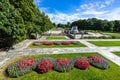 Flowers decorating the gardens of Frogner Park in Norway, Oslo