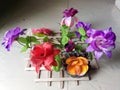 Flowers for decoration flower bunch artificial cloth flower